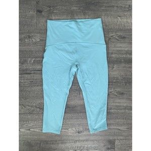 Ivivva Cropped Leggings Size 12 Aqua Blue